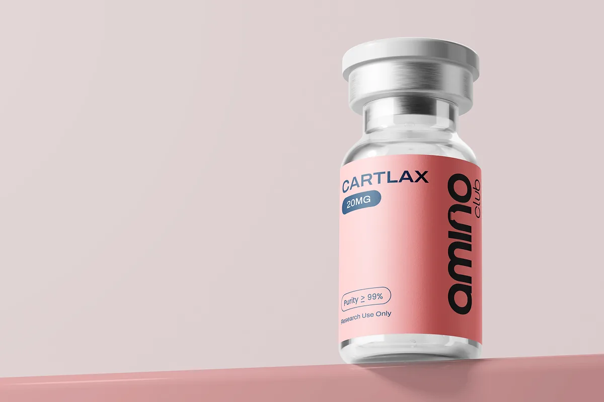 Research peptide supplier: Cartlax 20mg vial, Amino Club peptides