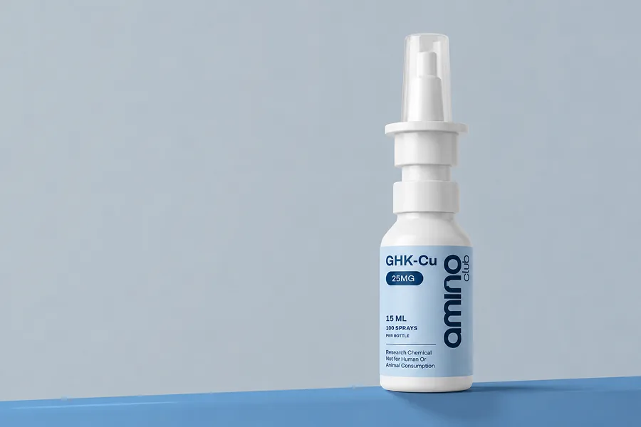 Research use only: GHK-Cu Nasal Spray 25mg vial, Amino Club peptides